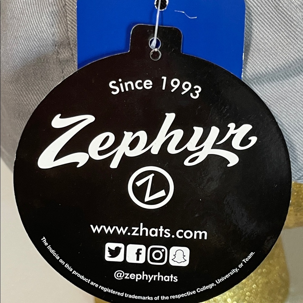Zephyr Women's Gray Spurs NBA Basketball Cap. NWT. One Size. - Picture 8 of 11